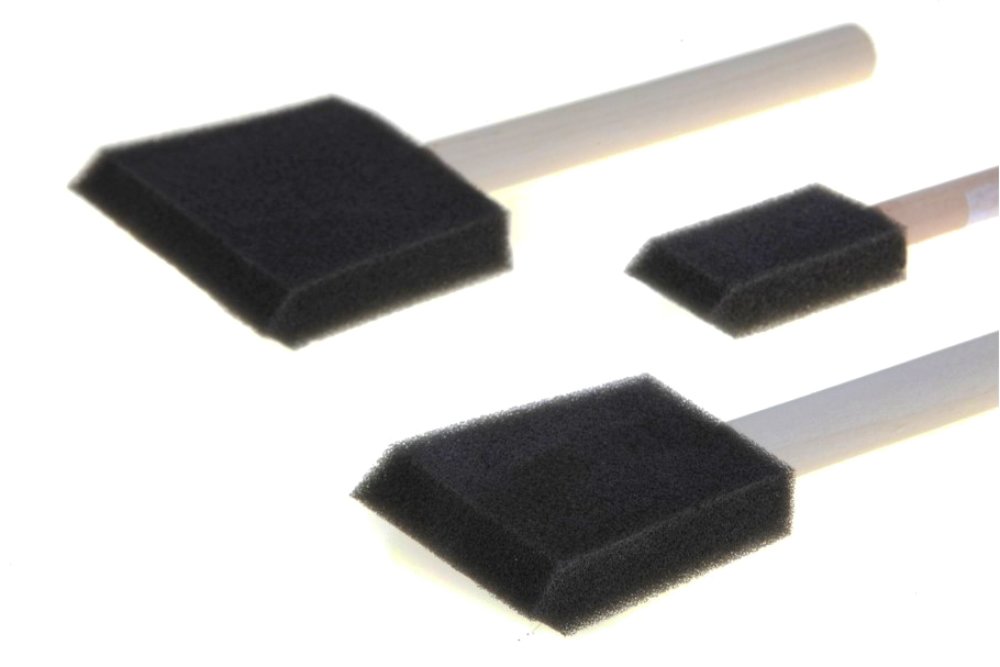 Foam Brushes 25, 50, 75mm Set of 3