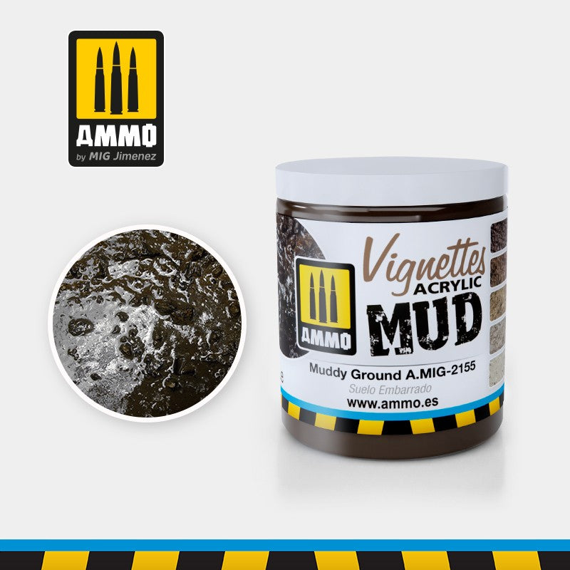 MIG Ammo Muddy Ground Texture Acrylic Paint 100ml