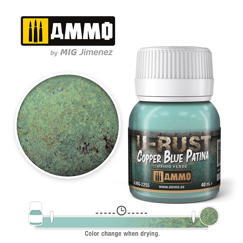MIG Ammo U-Rust MIG2255 Copper Blue Patina | Rust Weathering for models