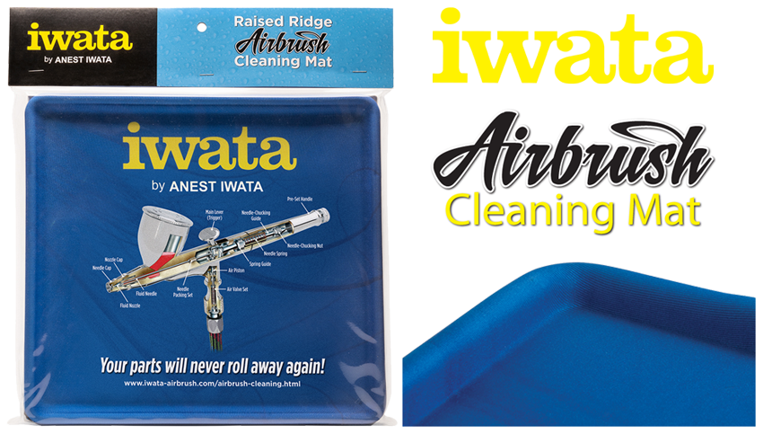 Airbrush Cleaning Mat – Iwata CL200 Raised Ridge Maintenance Surface