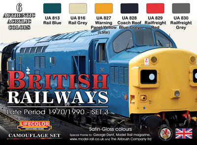 LifeColor British Railways - Late Period 1970/1990 Paint Set