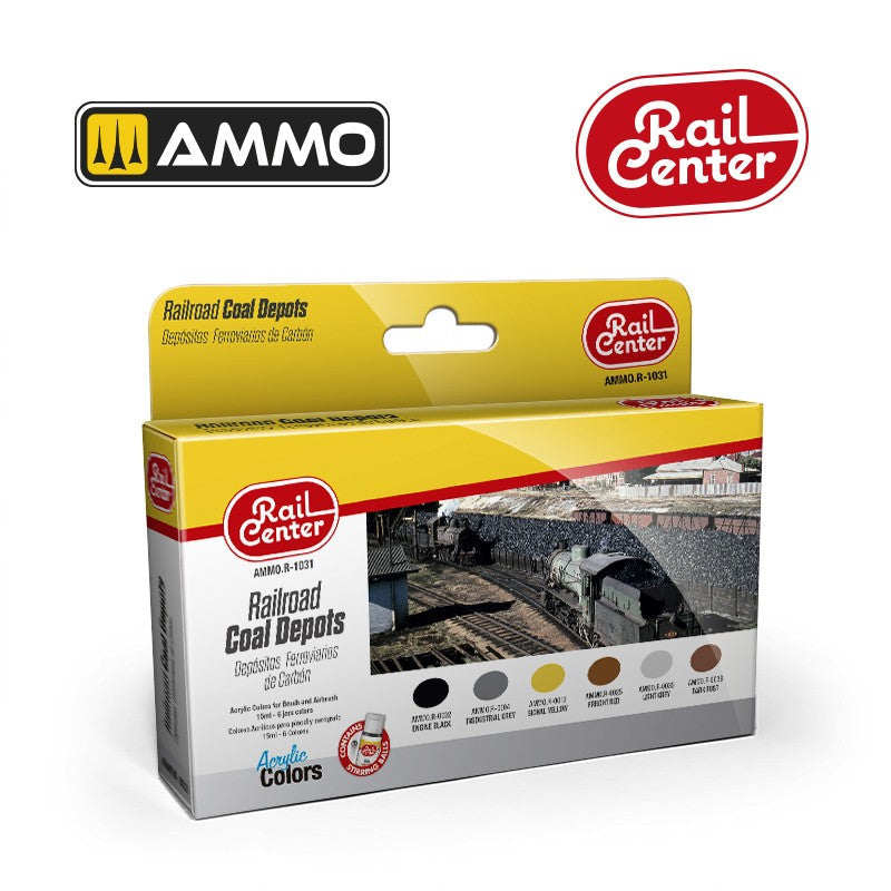 AMMO Rail Centre Coal Depot Paint Set MIGR1031