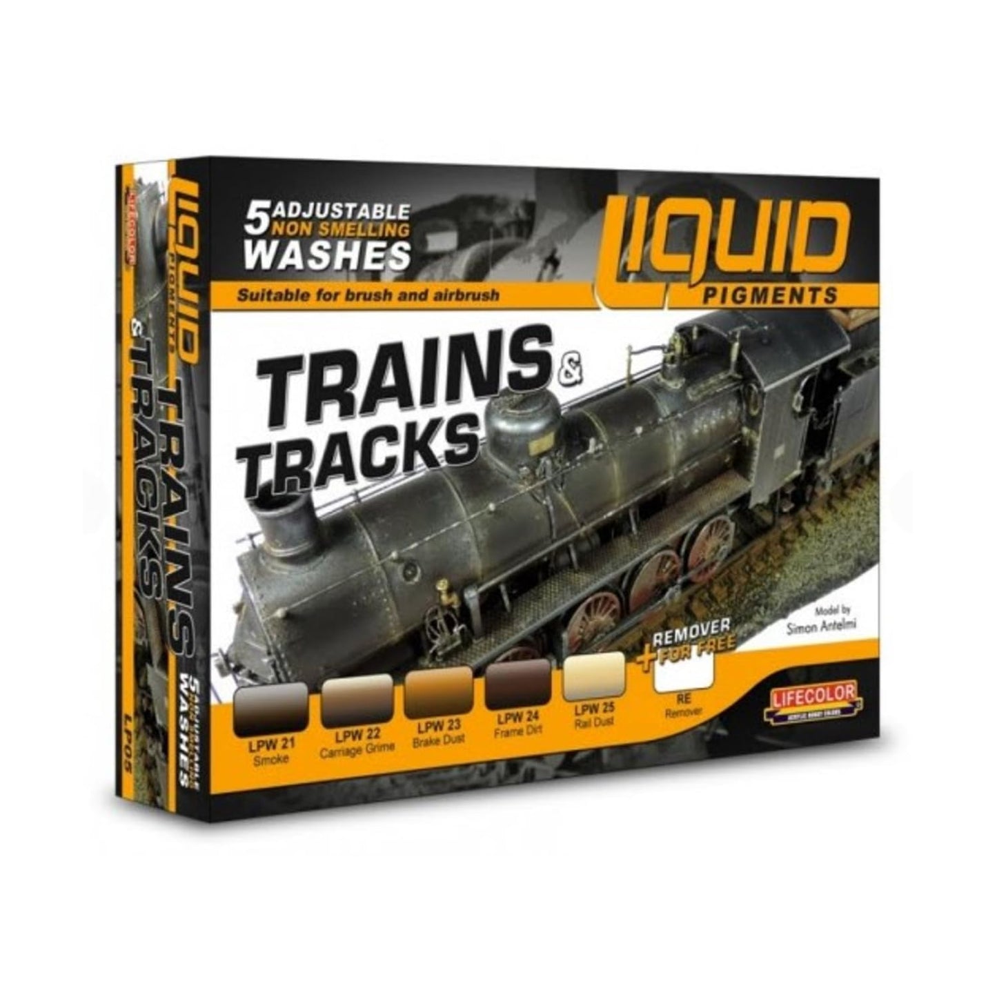 LifeColor Liquid Pigments Trains & Tracks set