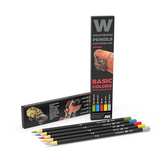 AK Interactive BASICS WATERCOLOUR PENCIL SET AK10045