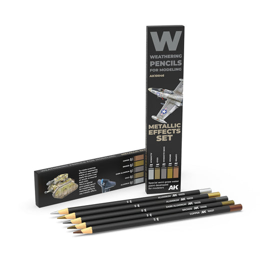 AK Interactive METALLICS WATERCOLOUR PENCIL SET AK10046
