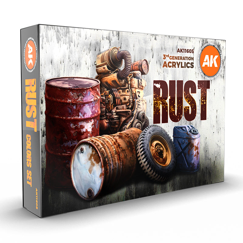 AK11605 AK Interactive RUST Paint Set