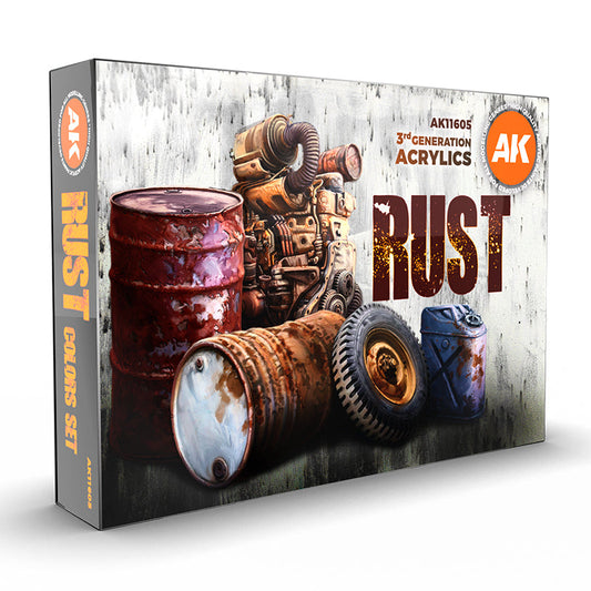AK11605 AK Interactive RUST Paint Set