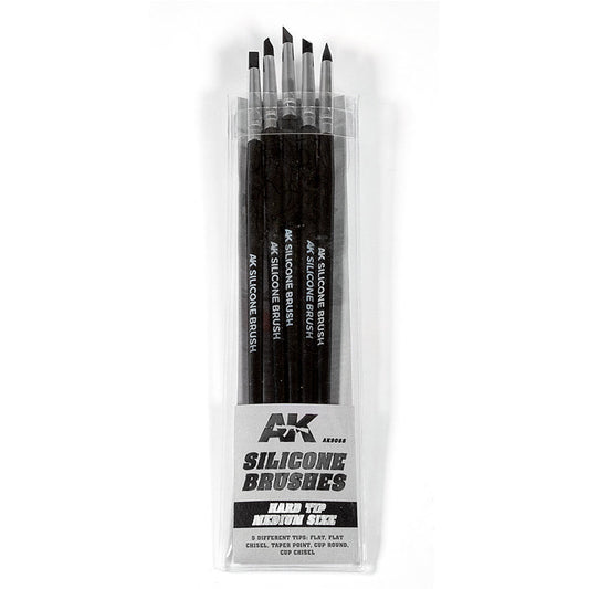 AK Interactive Silicone Brushes Hard Tip Medium AK9088