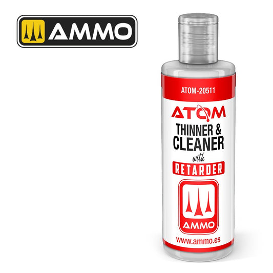 AMMO by Mig Jimenez ATOM-20511 Atom Thinner & Cleaner with Retarder 60ml