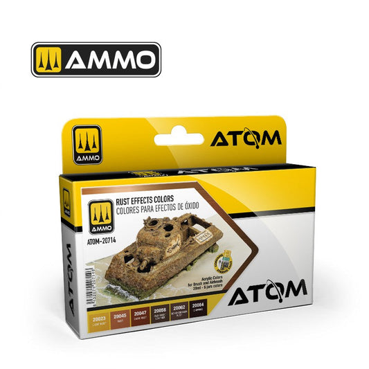 AMMO Rust Effects Colours Paint Set Atom20714