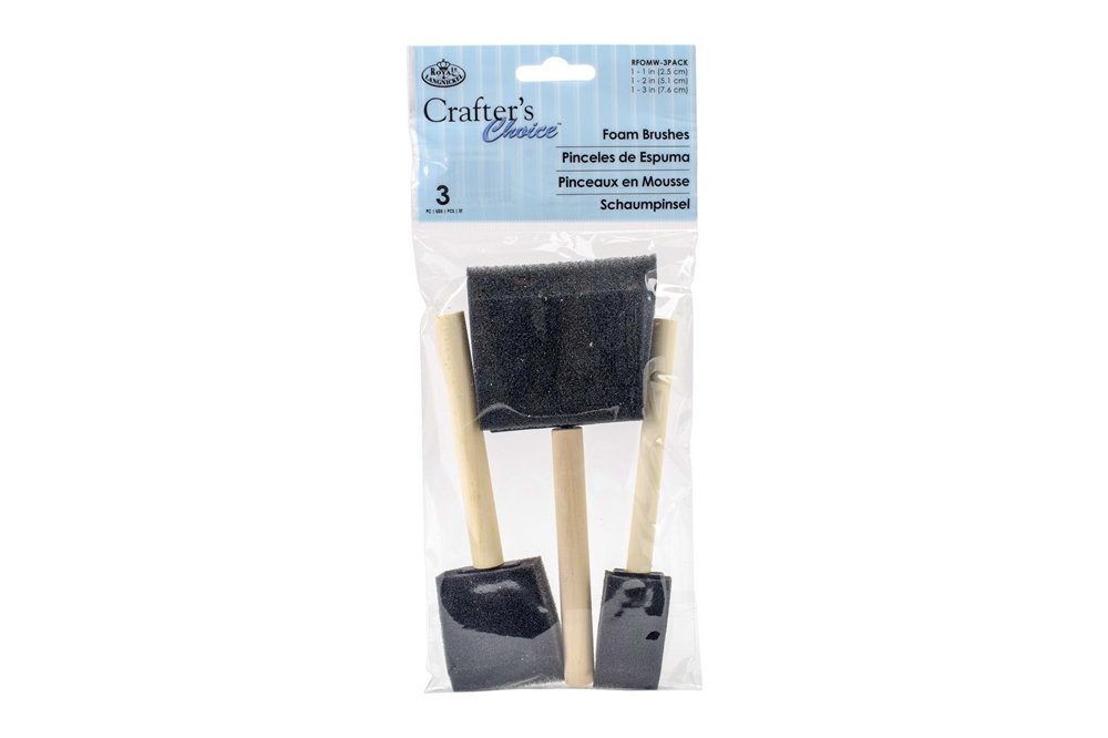 Foam Brushes 25, 50, 75mm Set of 3