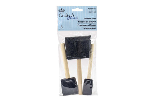 Foam Brushes 25, 50, 75mm Set of 3