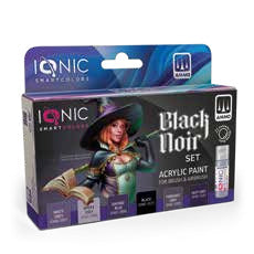 AMMO IONIC Essential Blacks Paint Set (IONIC0502) | 25% Off