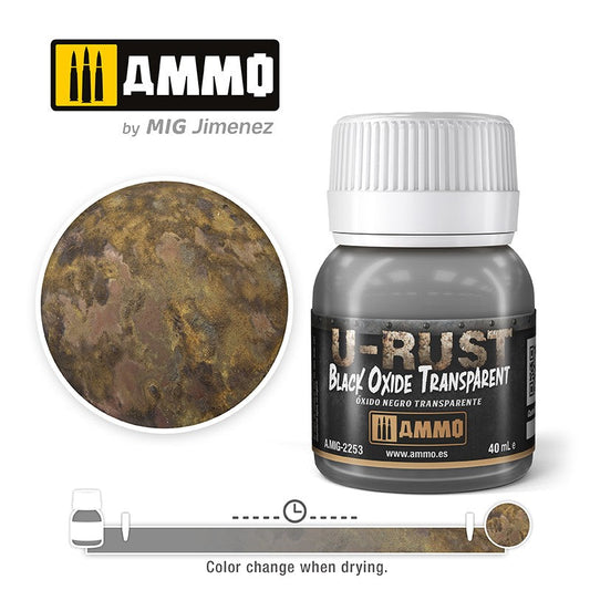 MIG Ammo U-Rust MIG2253 Black Oxide Transparent | Rust Weathering for models