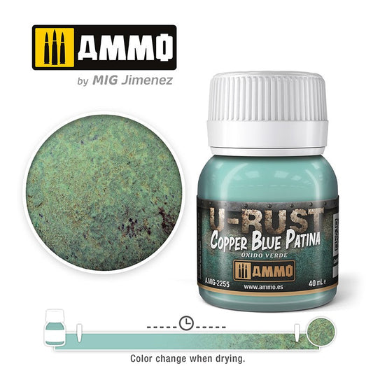 MIG Ammo U-Rust MIG2255 Copper Blue Patina | Rust Weathering for models