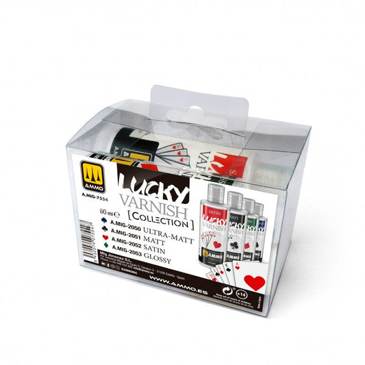 Model Varnish – MIG Lucky Varnish Collection (4 x 60ml Clear Varnish Set)