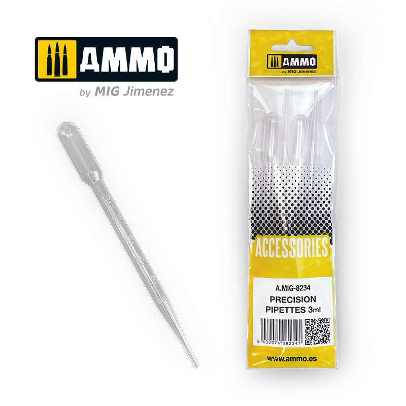 Modelling Pipettes – AMMO by MIG 3 mL Reusable Pipettes (4‑Pack)