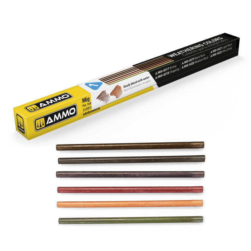 AMMO LOCK 'N LOAD Weathering Colors Refill Set MIG8338