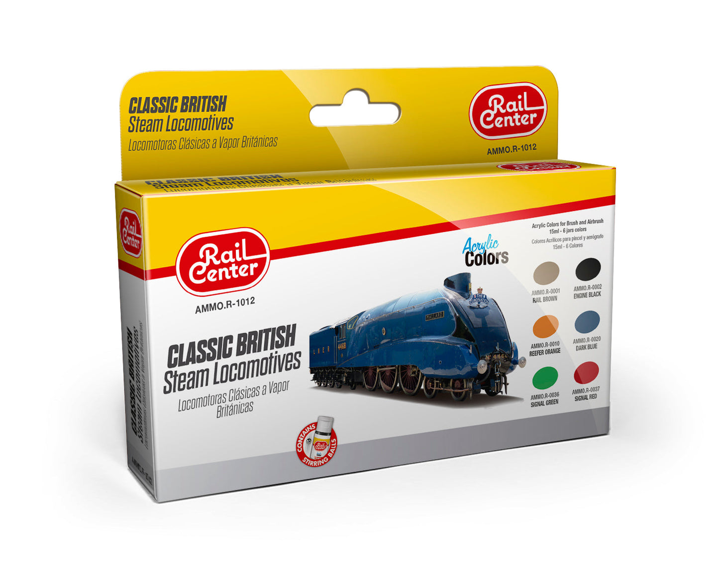 AMMO Rail Centre British Steam Locos Paint Set MIGR1012