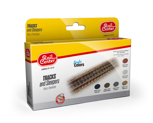 AMMO Rail Centre Tracks & Sleepers Paint Set MIGR1015