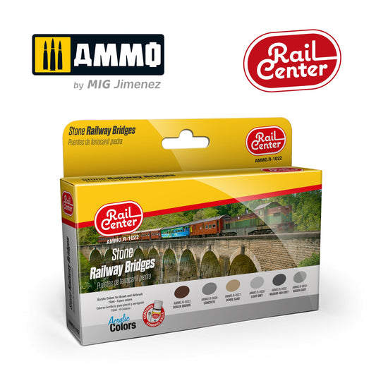 AMMO Rail Centre Stone Railway Bridges Paint Set