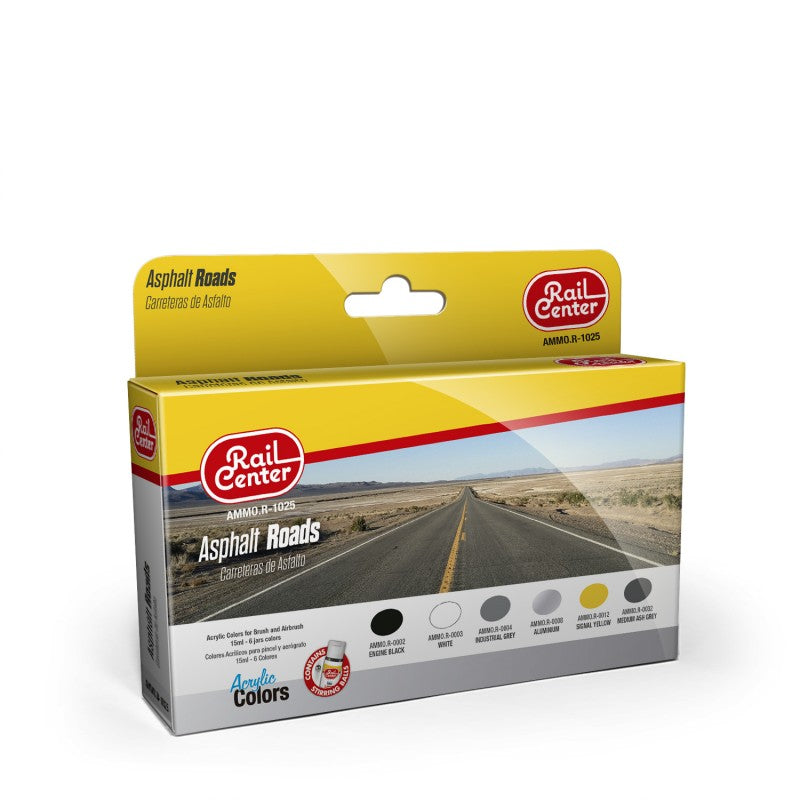 AMMO Rail Centre Asphalt Roads Paint Set MIGR1025
