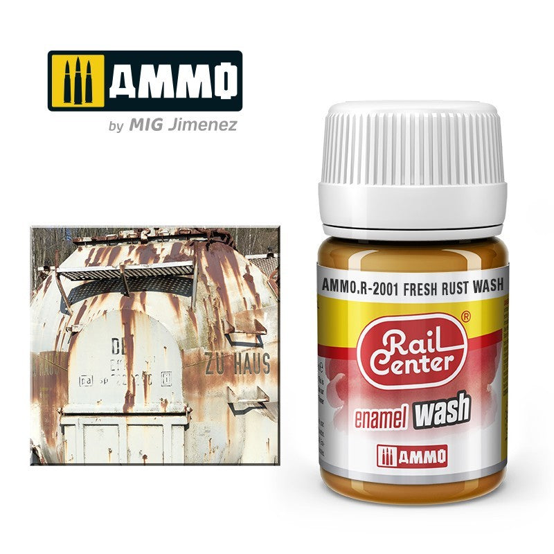 MIG Rail Center Fresh Rust Wash - Enamel Wash