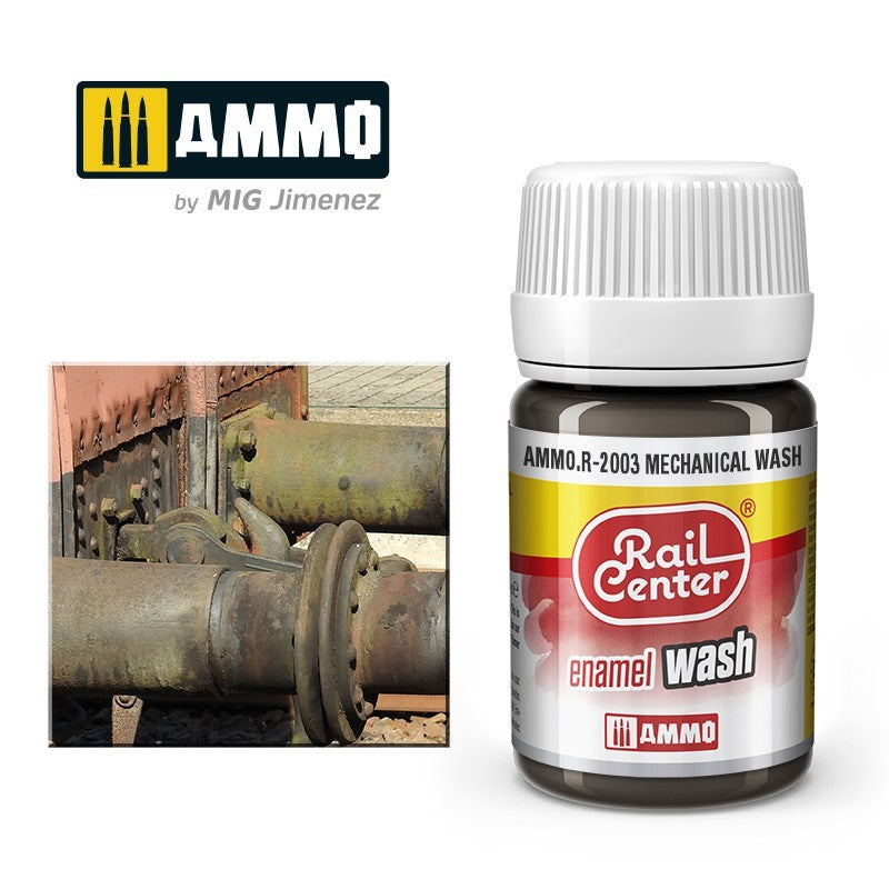 MIG Rail Center Mechanical Wash - Enamel Wash