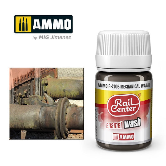 MIG Rail Center Mechanical Wash - Enamel Wash
