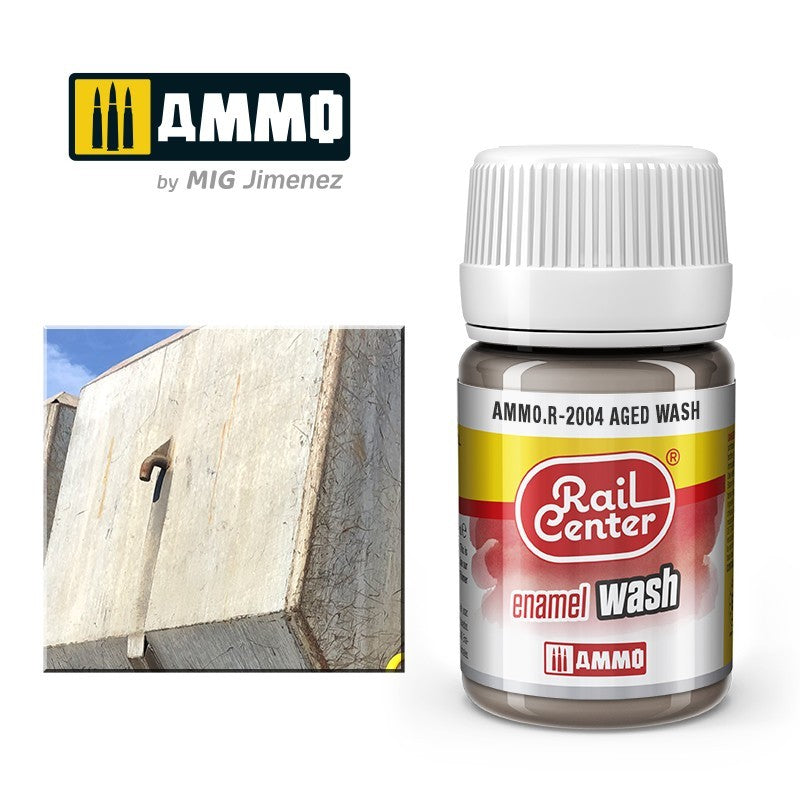 MIG Rail Center Aged Wash - Enamel Wash