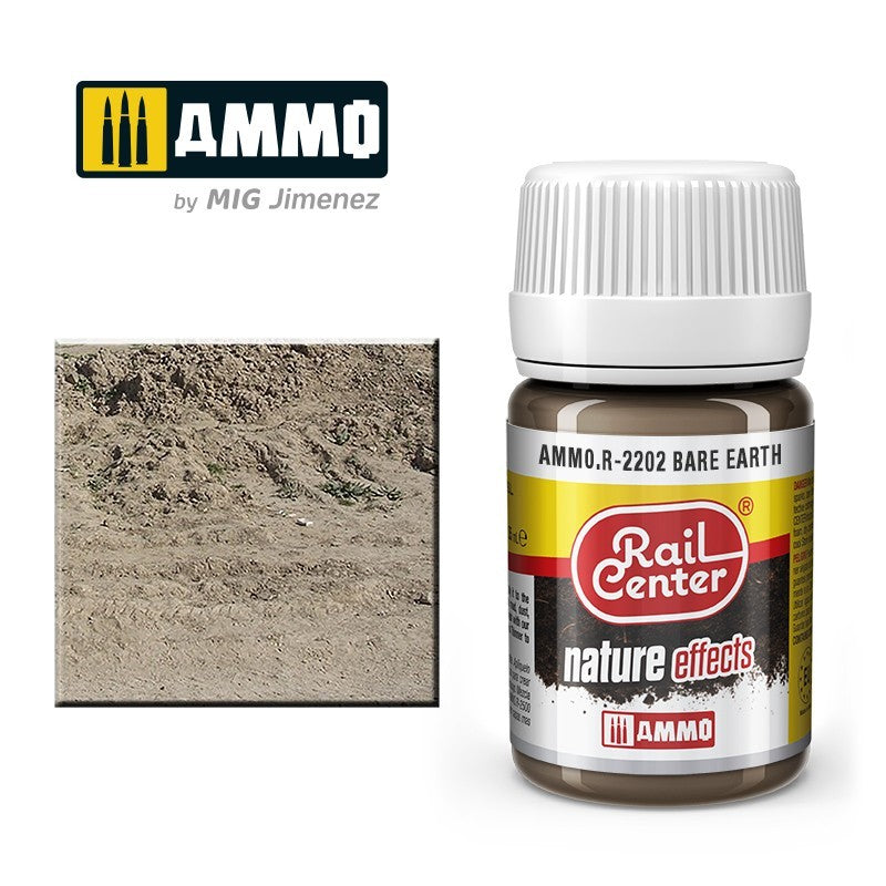 MIG Ammo Rail Centre Bare Earth MIGR2202 | 35ml Pot for Scale Modelling & Dioramas