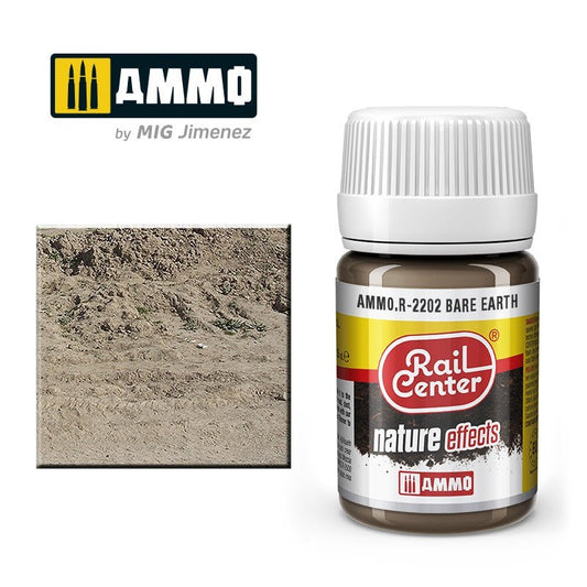 MIG Ammo Rail Centre Bare Earth MIGR2202 | 35ml Pot for Scale Modelling & Dioramas