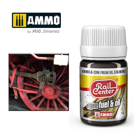 MIG Rail Center Fresh Oil Staining - Oil Effects