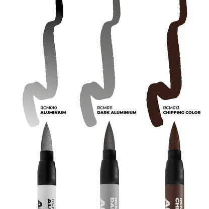 AK Interactive RCM105 Chipping Real Colors Markers Set