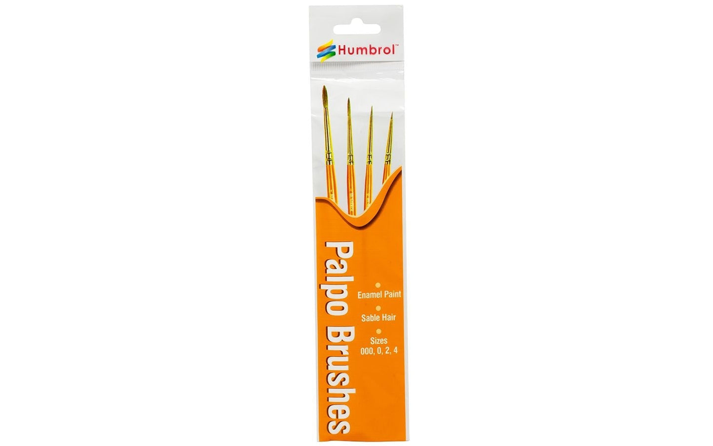 Humbrol AG4250 Palpo Brush Pack – Sizes 000, 0, 2 & 4