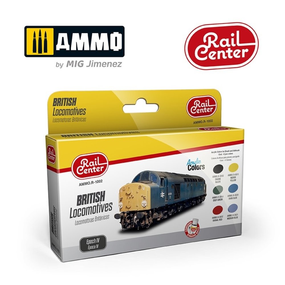 AMMO Rail Centre British Locos Paint Set MIGR1002
