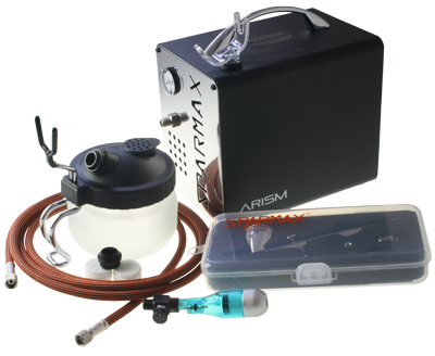 Sparmax ARISM Compressor Kit with MAX-4 Airbrush