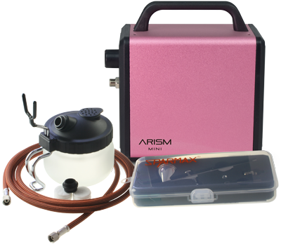 Sparmax ARISM Mini Kit - Sakura Pink with MAX-4 Airbrush