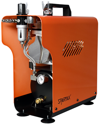 Sparmax TC-620X Quantum Orange Airbrush Compressor