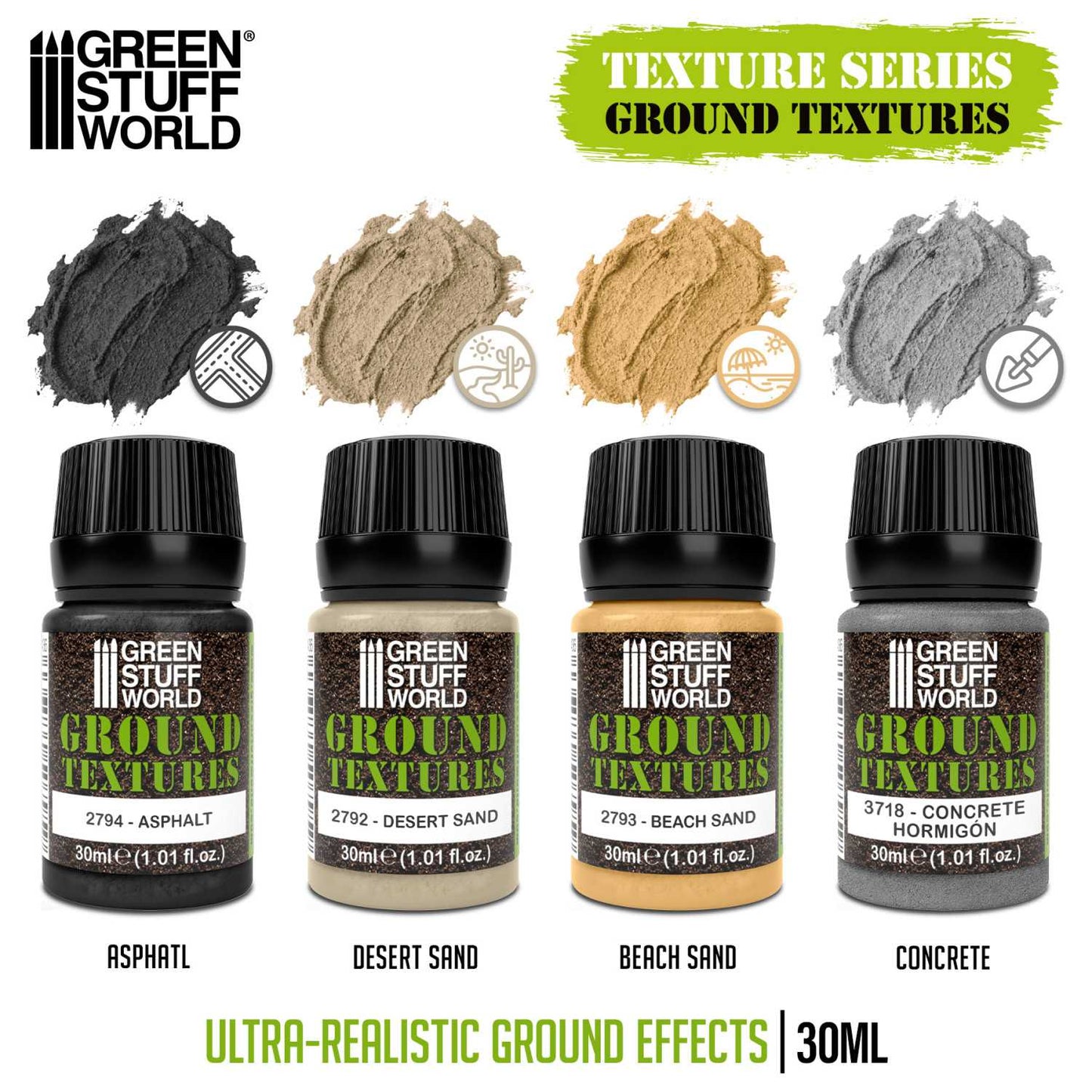 Green Stuff World Ground Textures Set 30ml