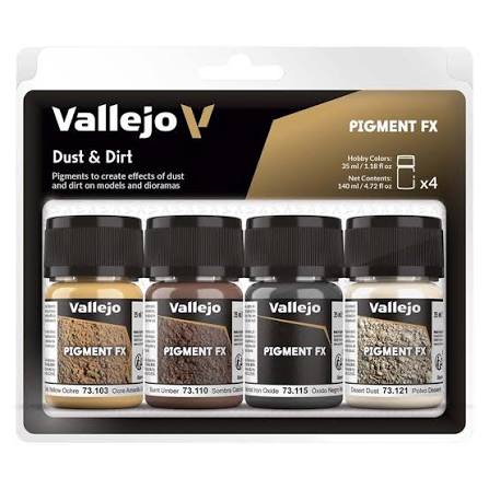 Vallejo Pigment FX Dust & Dirt Set 4 x 35ml 73.190
