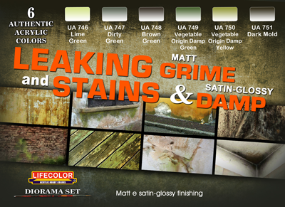 Lifecolor Leaking & Stains Weathering Set LC-CS39