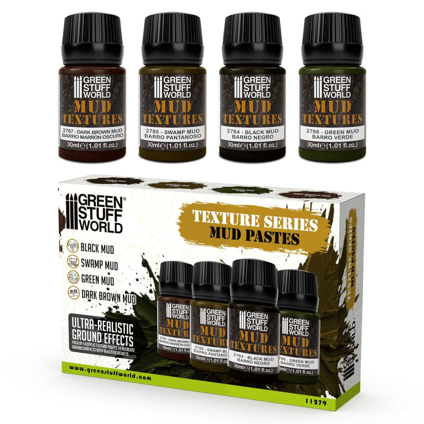 Green Stuff World Mud textures set 30ml