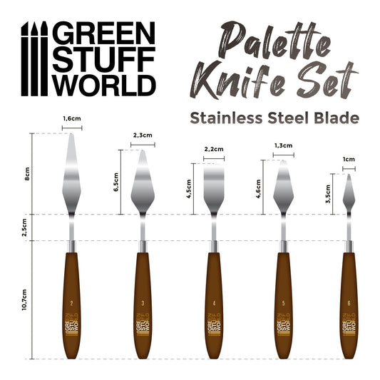 Green Stuff World Palette Knife Tools Set