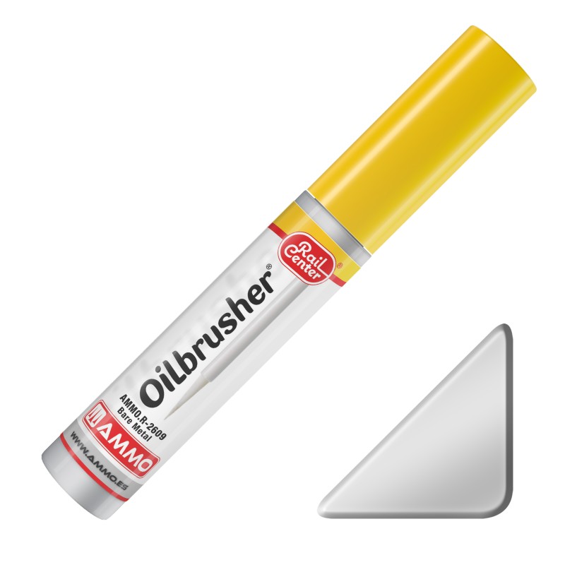 MIG AMMO Rail Center Oilbrusher Bare Metal MIGR2609