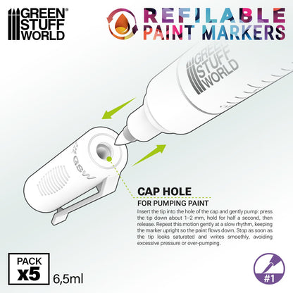 Green Stuff World Refillable Paint Pen Sets
