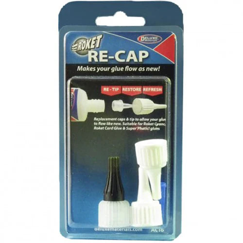 Deluxe Materials Roket Re-Cap (AC16) | Replacement Caps for CA Adhesive Bottles