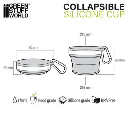 Green Stuff World Silicone Collapsible Cup 170ml