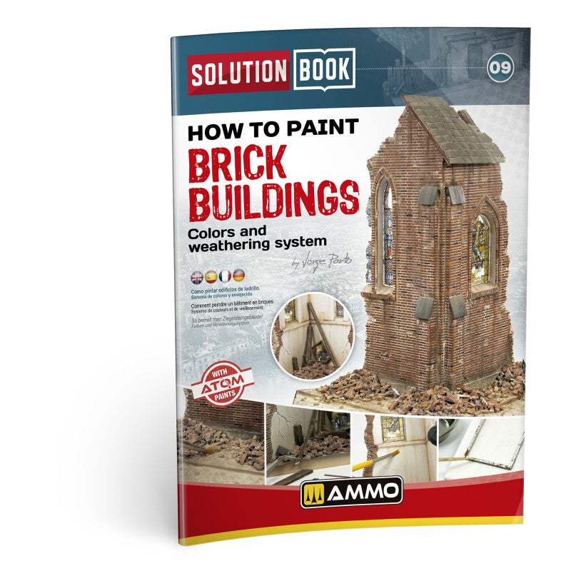 Model Brick Painting Set – MIG Solution Box 09 for Realistic Model Brickwork MIG7710