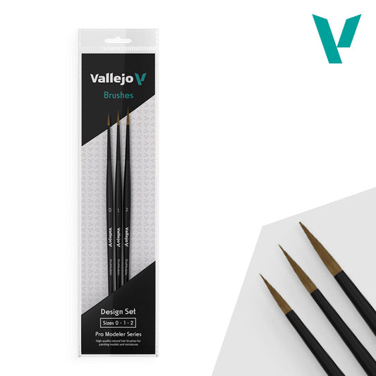 Vallejo Pro Modeler Design Brush Set B01991